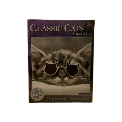 Classic Cats by David McEnery "Kool Kat" 500pc Puzzle Buffalo Games w1s3 2451