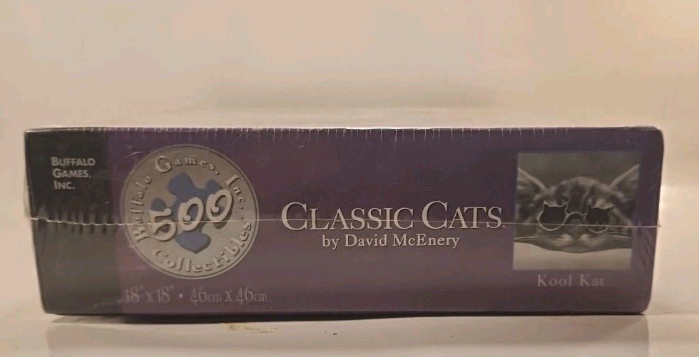 Classic Cats by David McEnery "Kool Kat" 500pc Puzzle Buffalo Games w1s3 2451 - Darktower Media