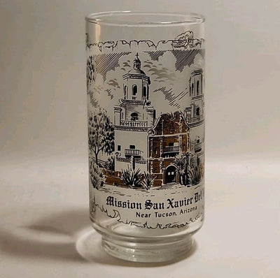 Coca Cola Historical Mission Series Glass San Xavier Del Bar Near Tucson gl108
