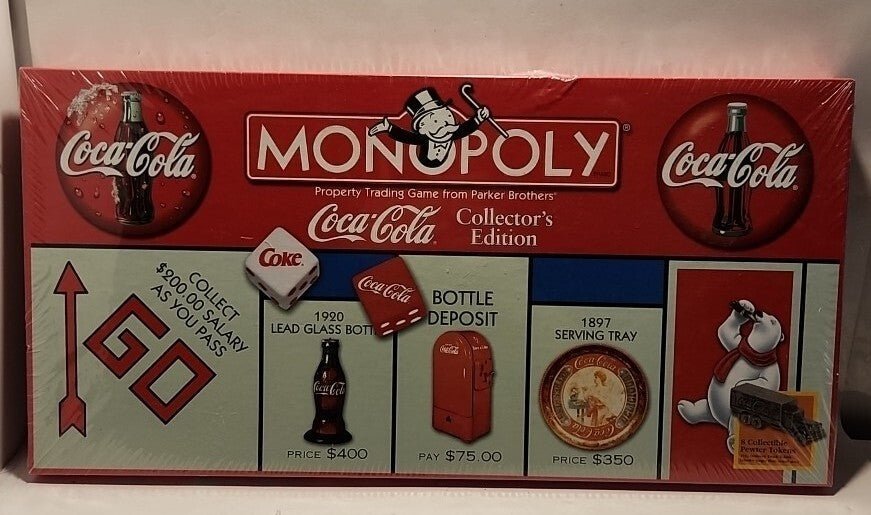 Coca Cola Monopoly Game Collector's Edition 1999 New Sealed - Darktower Media