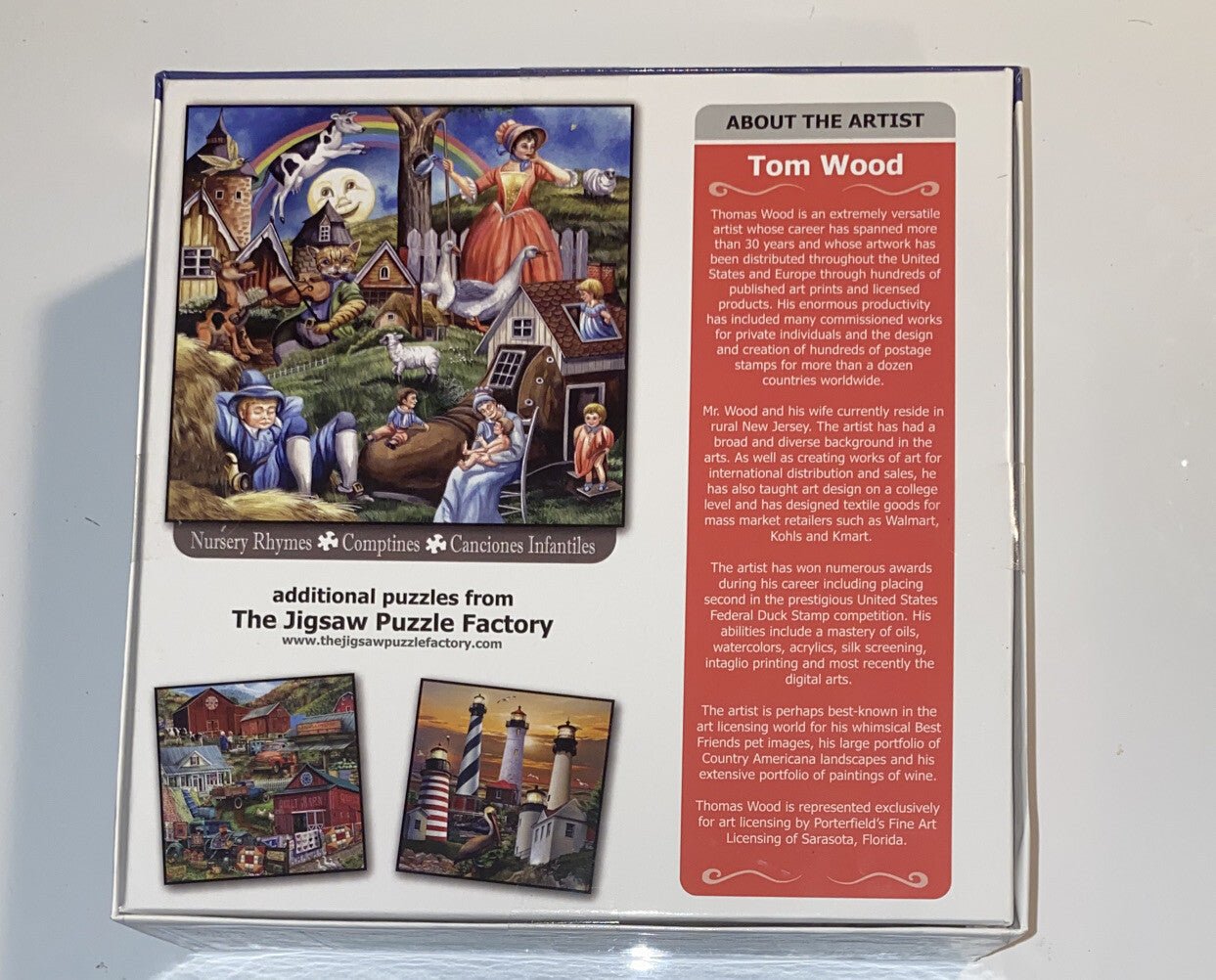 Collage Collections Nursery Rhymes by Tom Wood 300pc 19x19 Jigsaw Puzzle / NEW - Darktower Media