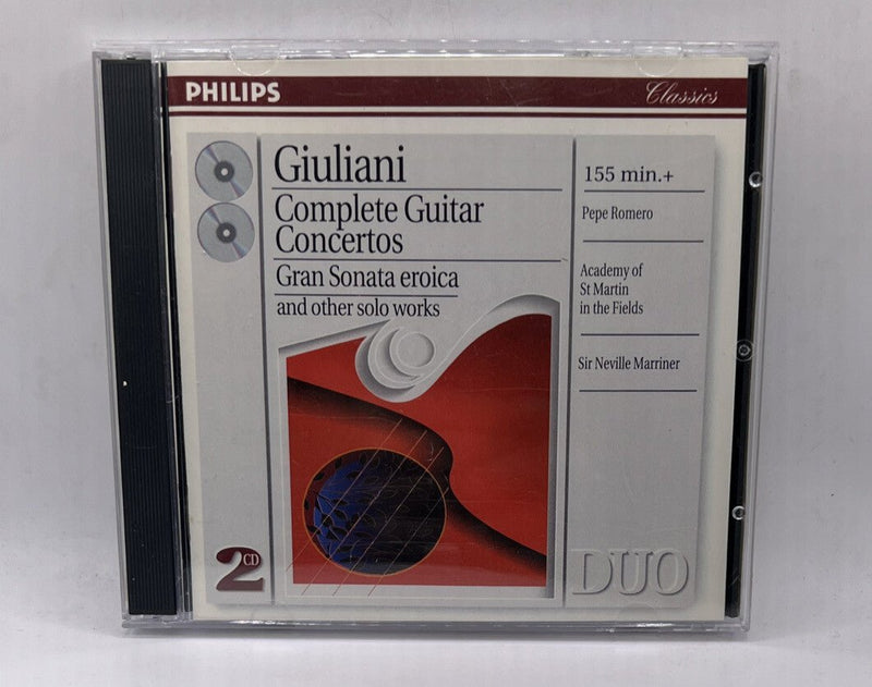 Complete Guitar Concertos by Giuliani / Romero / Marriner (CD, 1996) Philips USA - Darktower Media