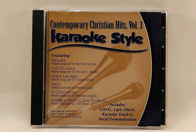 Contemporary Christian Hits Vol. 3, Karaoke Style CD+G Daywind 6 Songs W1s2 1638