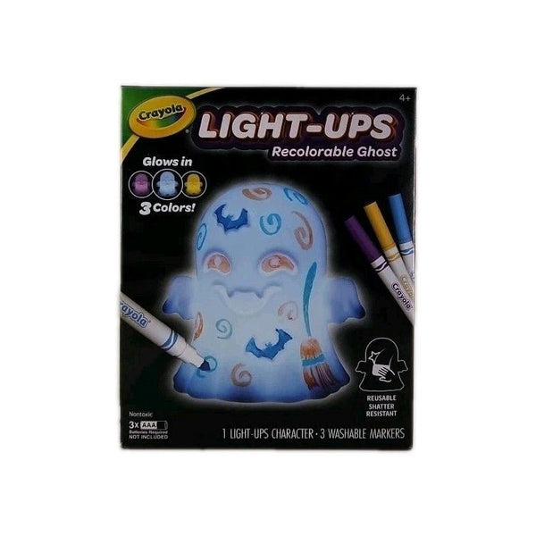 Crayola Light - Ups Recolorable Ghost w/3 Washable Markers Glows Halloween H201 - Darktower Media