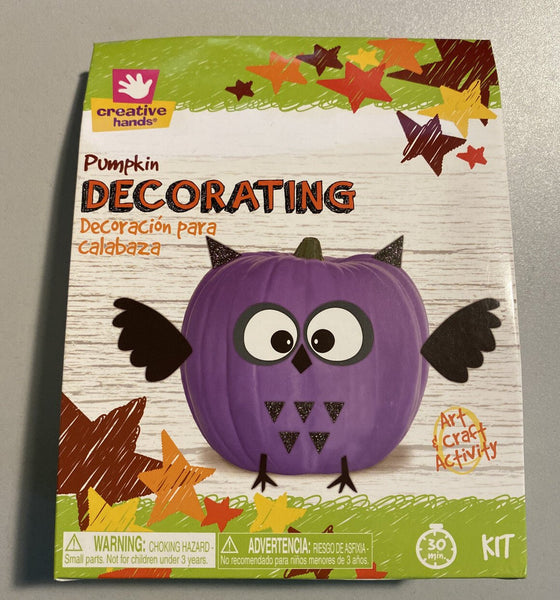 Creative Hands Owl Pumpkin Decorating Kit Wings Ears Feet Foam Shapes h43 - Darktower Media