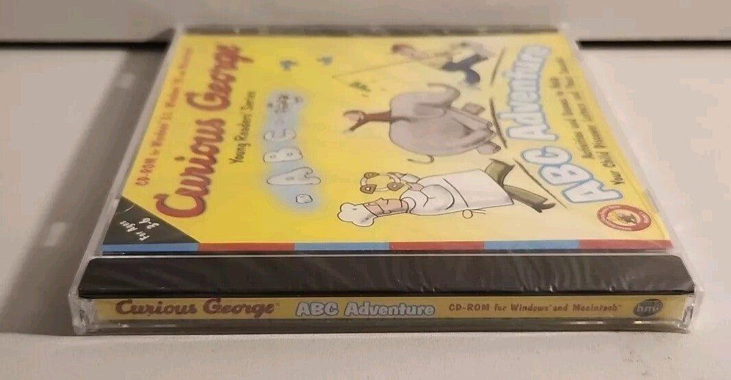 Curious George ABC Adventure Interactive CD - ROM (Windows/Macintosh, 1996) NEW - Darktower Media