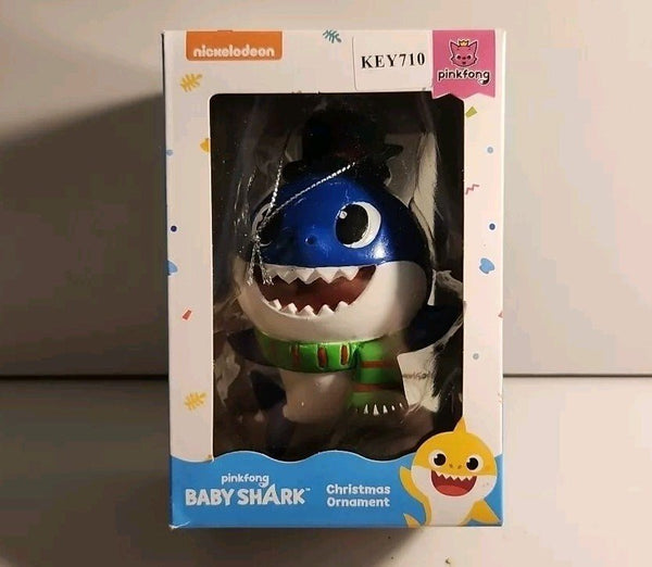 Daddy Shark Christmas Tree Ornament - Kurt Adler - Pink Fong Baby Shark - Darktower Media