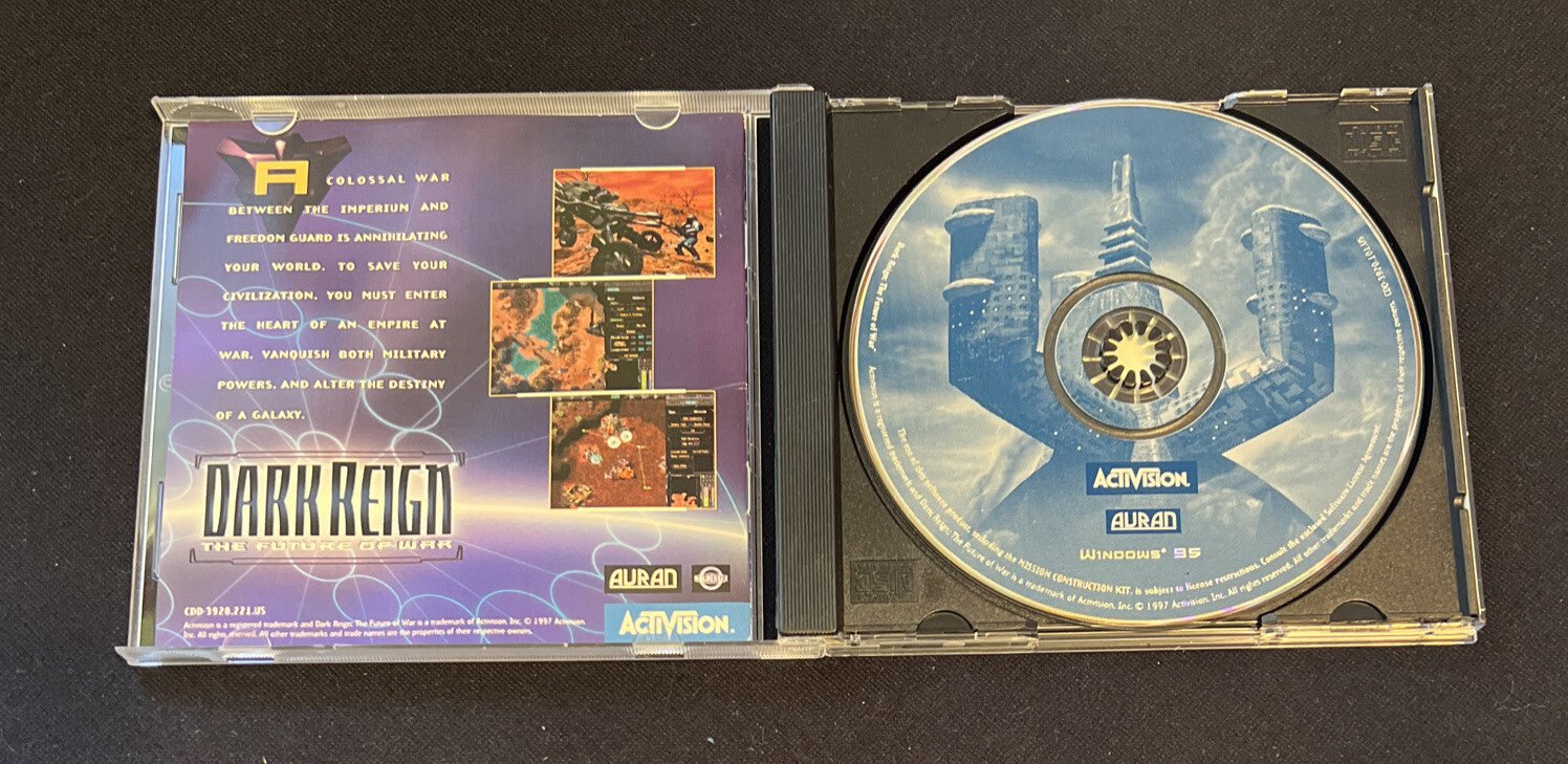 Dark Reign The Future of War Windows 95 PC CD - ROM Near Mint - Darktower Media