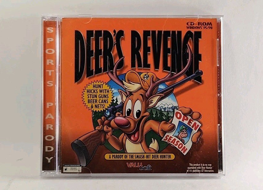 Deer's Revenge PC CD - ROM for Win 95/98 1999 Snarfblat 4874 - Darktower Media