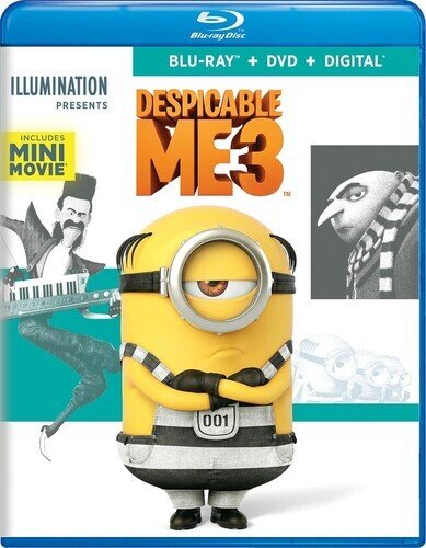 Despicable Me 3 (Blu - ray, DVD, Digi 2017) with Slipcover Universal Studios USA - Darktower Media