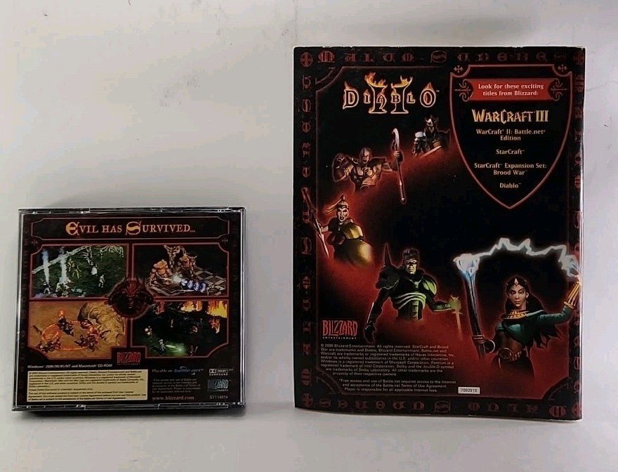 Diablo II - PC with 3 CD - ROM Discs, Fatbox with code, artwork and manual EUC 4756 - Darktower Media