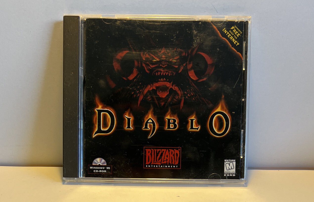 Diablo Video Game Windows 95 PC CD - Rom Near Mint - Darktower Media