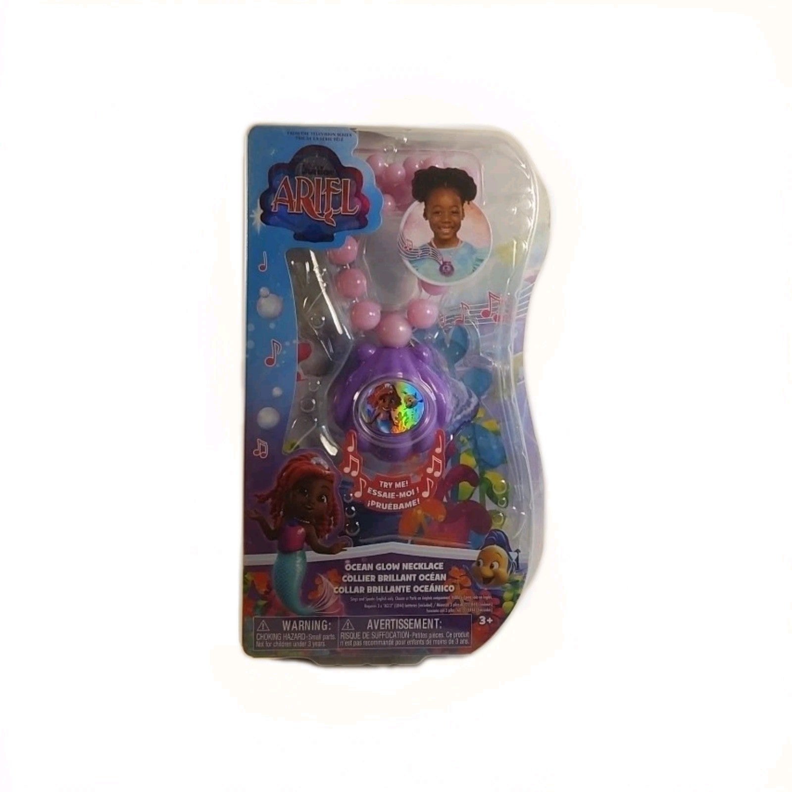 Disney Junior Ariel Ocean Glow Necklace Toy New in box w1s5 3469 - Darktower Media