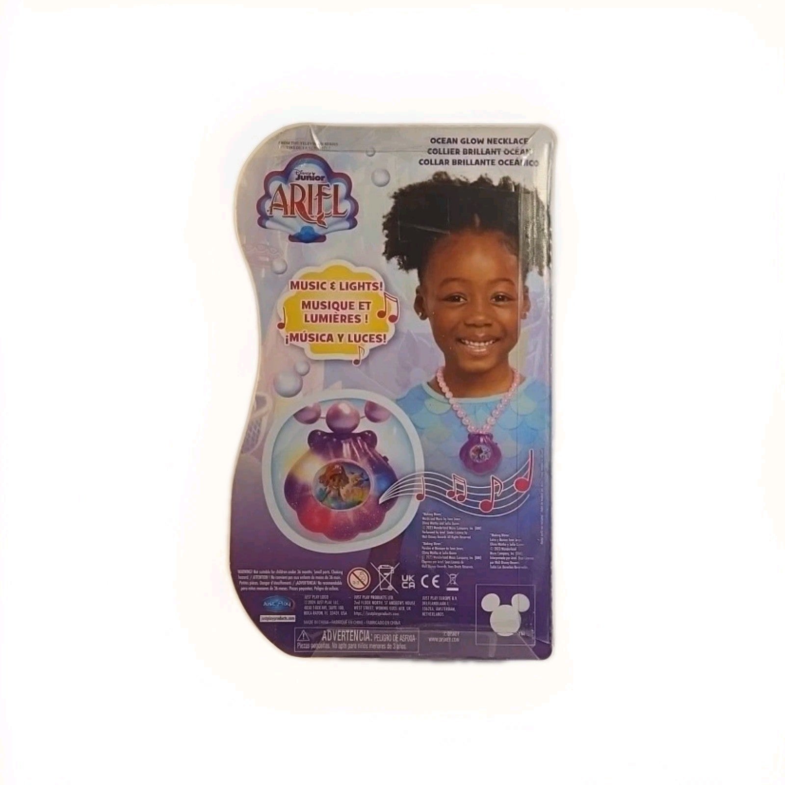 Disney Junior Ariel Ocean Glow Necklace Toy New in box w1s5 3469 - Darktower Media