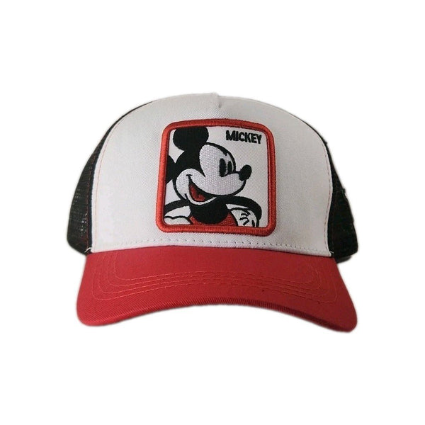 Disney Mickey Mouse Ball Hat Cap Trucker Style Vented Red/White Adult BC1 - Darktower Media