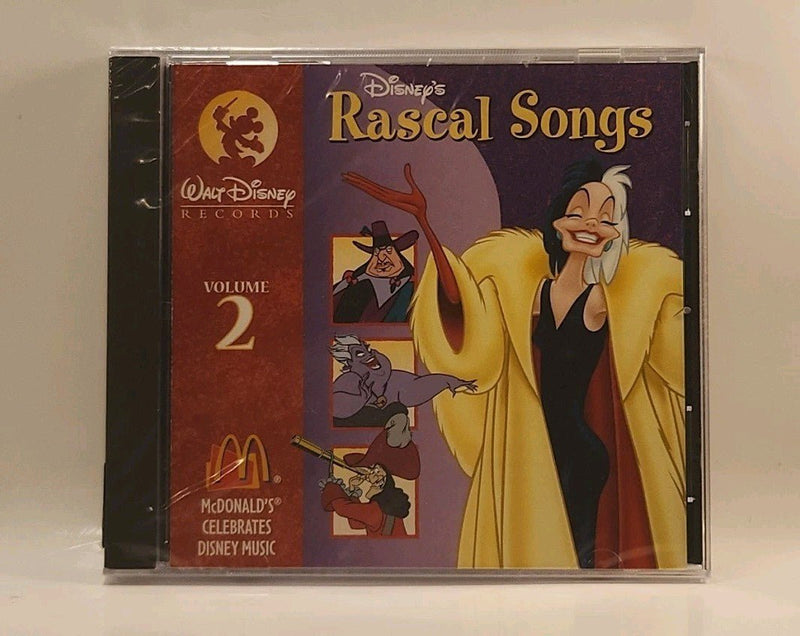 Disney Rascal Songs Volume 2 McDonald's 1996 NEW w1s3 2292 - Darktower Media