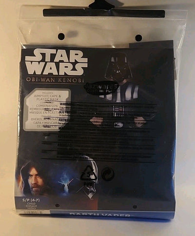 Disney Star Wars Obi-Wan Kenobi - Darth Vader Costume Childs Small 4-7 NWT c38
