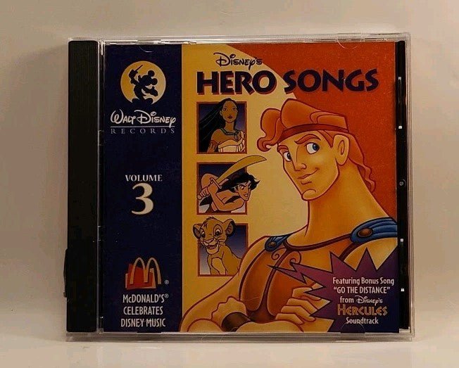 Disney's Hero Songs, Vol. 3 CD 1996 Walt Disney Records McDonald'sw1s2 2036 - Darktower Media