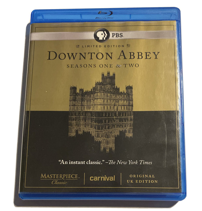 DOWNTON ABBEY Seasons One Two 1 2 Original UK Ed Blue - Ray 5 Disc Set Ltd Ed Vg - Darktower Media