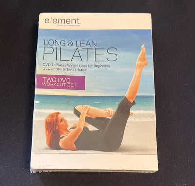 Element Long & Lean Pilates, 2-DVD Workout Set, NEW Sealed w1s1 1287
