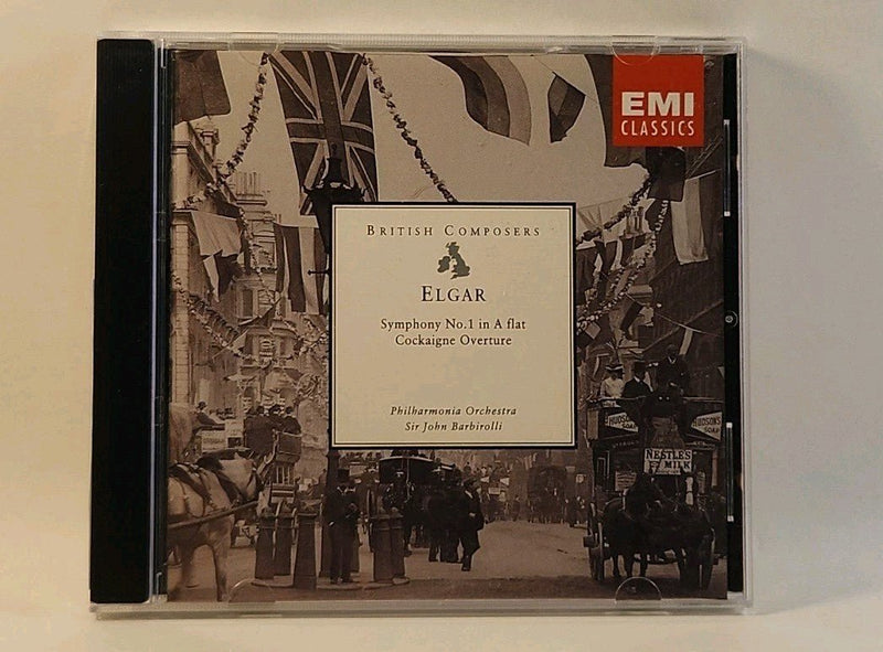 ELGAR SYMPHONY NO. 1 / COCKAIGNE BARBIROLLI 1993 Emi USA w1s5 3452 - Darktower Media