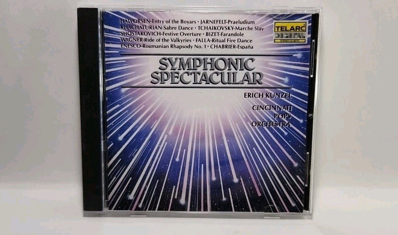Erich Kunzel Cincinnati Pops Orchestra: Symphonic Spectacular CD USA 1988 4789 - Darktower Media