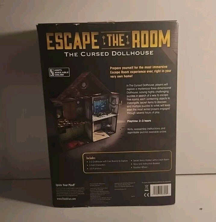 Escape The Room Board Game - The Cursed Dollhouse by ThinkFun - Darktower Media