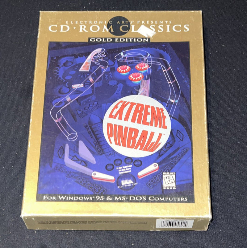 Extreme Pinball [Gold Edition] (EA, PC, CD, 1995) Big Box - Darktower Media