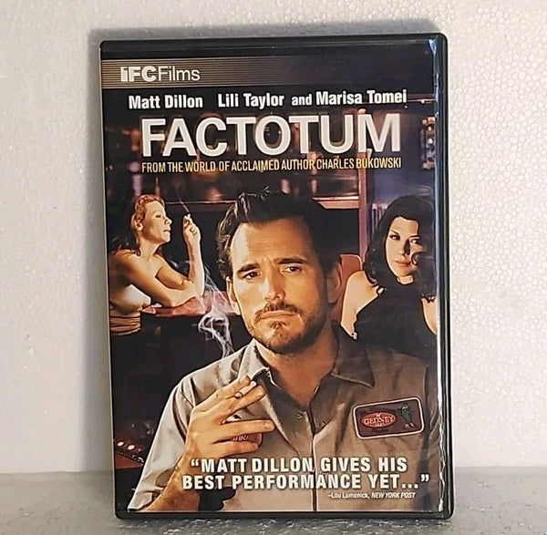 Factotum (DVD, 2006) Matt Dillon IFC Films USA - Darktower Media
