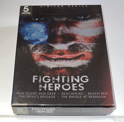 Fighting Heroes: 5 Movies (DVD, 2011, 2-Disc Box Set) Near Mint DVDS are sealed