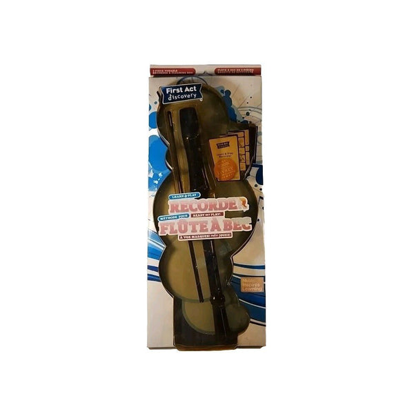 First Act Discovery - Learn & Play Recorder - Black with book and cleaning rod - Darktower Media
