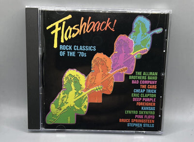 FLASHBACK CD "ROCK CLASSICS OF THE 70'S", Realm Records 1991 USA Scratch Free