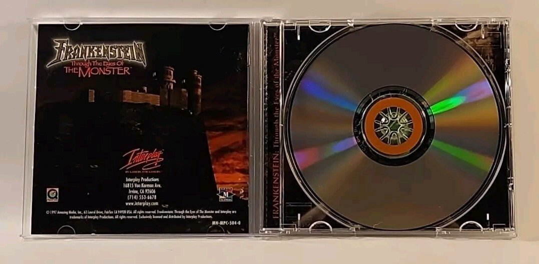 Frankenstein: Through The Eyes Of The Monster (PC, Interplay, 1997) Tim Curry NM - Darktower Media