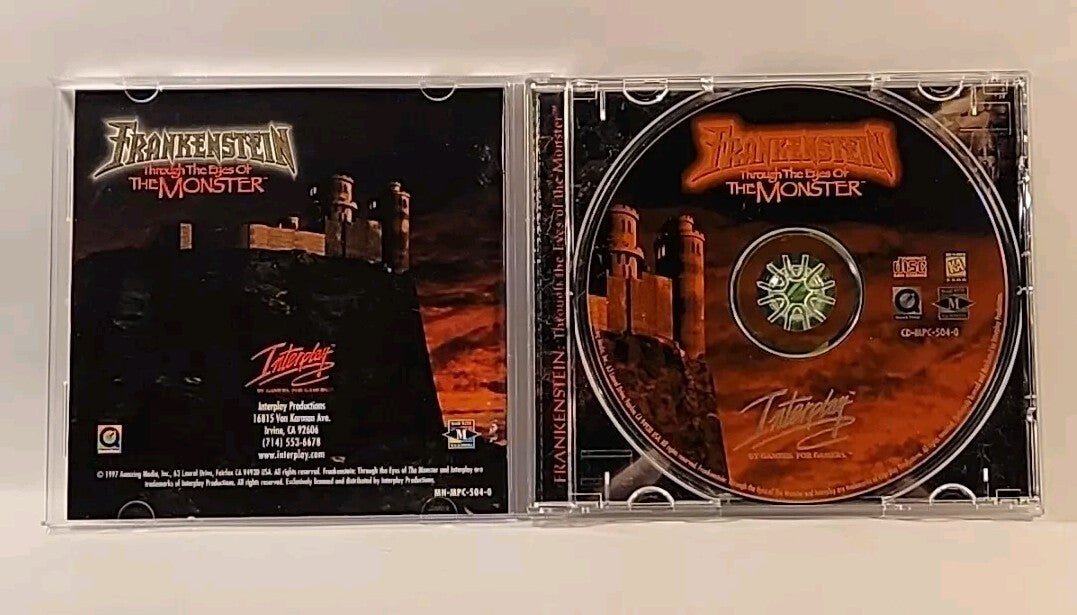 Frankenstein: Through The Eyes Of The Monster (PC, Interplay, 1997) Tim Curry NM - Darktower Media