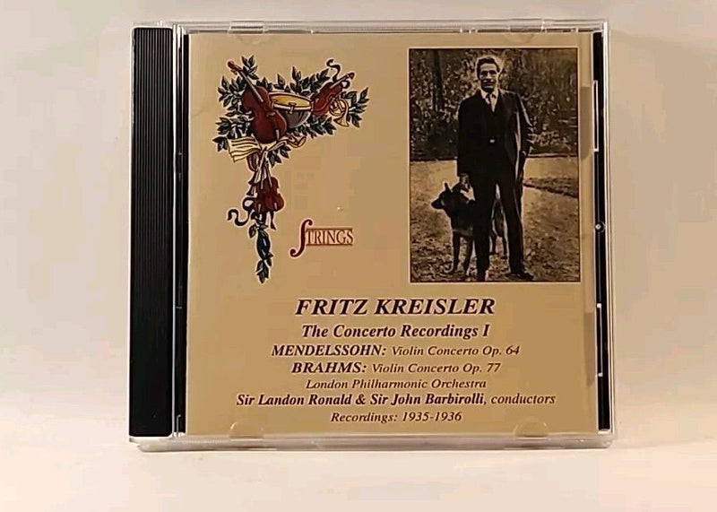 Fritz Kreisler - The Concerto Recordings 1 CD Strings Spain 1999 r1s2 301 - Darktower Media