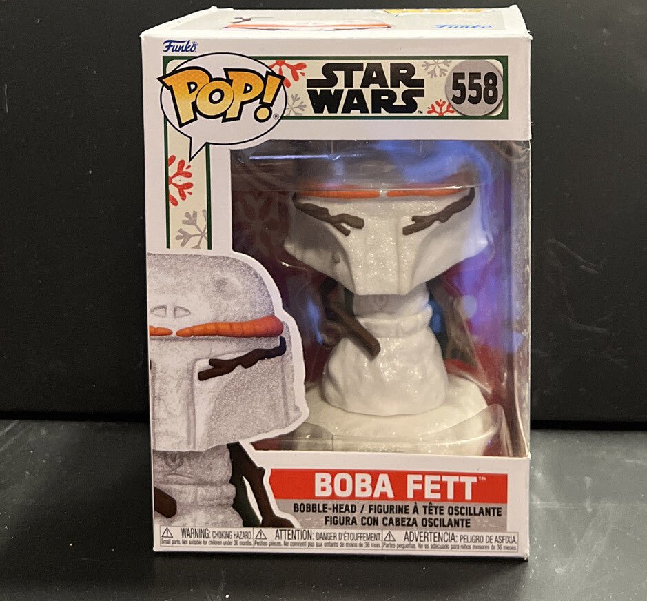 Funko POP! Star Wars Boba Fett Holiday Snowman 3.75" Vinyl Figure (558) - Darktower Media