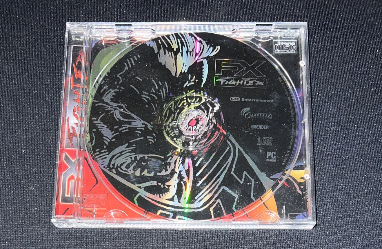 FX FIGHTER CD ROM PC BIG BOX COMPLETE WITH COMIC! 1995 GTE RARE Scratch Free Cd - Darktower Media