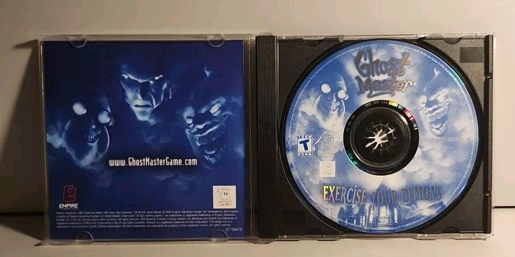 Ghost Master PC CD - ROM Simulation Game with manual 2003 Sim Scary Fun Near Mint - Darktower Media