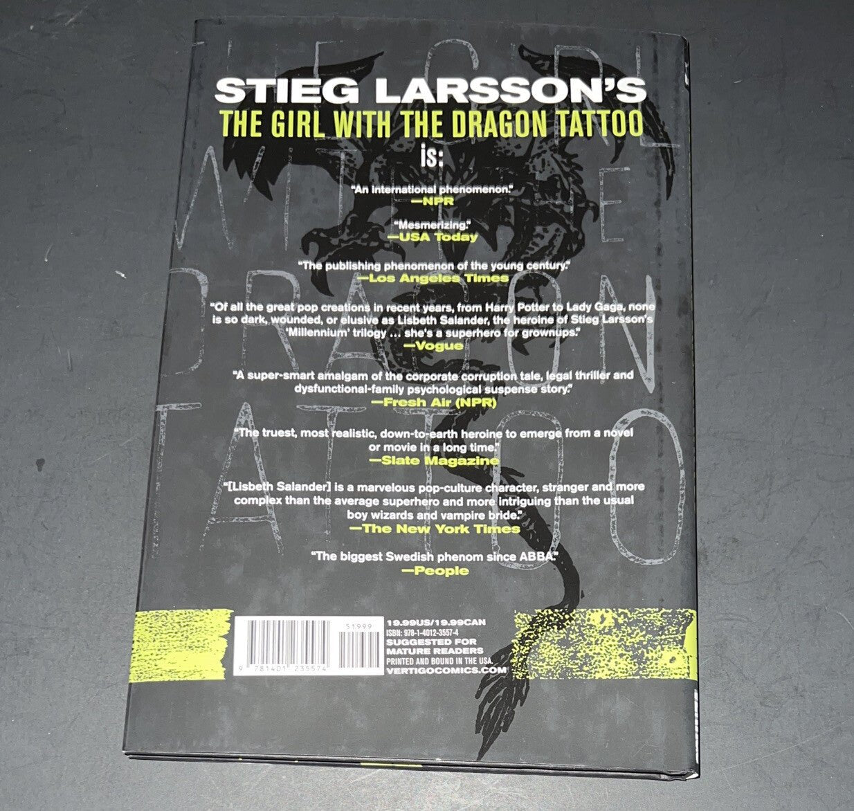 Girl With The Dragon Tattoo BOOK 1 MILLENNIUM TRILOGY Graphic Novel Hardcover - Darktower Media