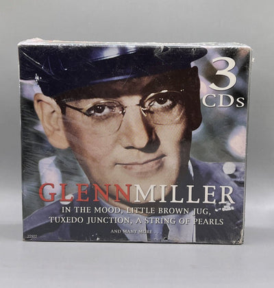 GLENN MILLER, THREE (3) CD SET, IN THE MOOD, FALLING LEAVES...NEW IN SHRINK WRAP