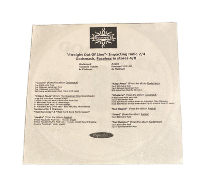 GODSMACK - Straight Out of Line 2003 U.S. PROMO Advance 9 Track Republic 4480