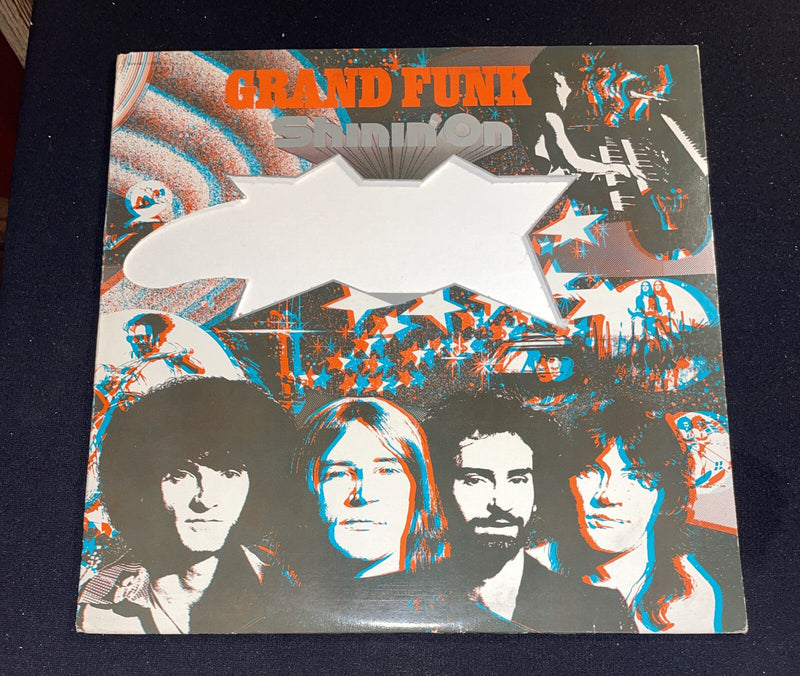 Grand Funk Railroad Shinin' On Vinyl LP 1974 Capitol SWAE - 11278 Vg+/Vg+ No 3D Gl - Darktower Media
