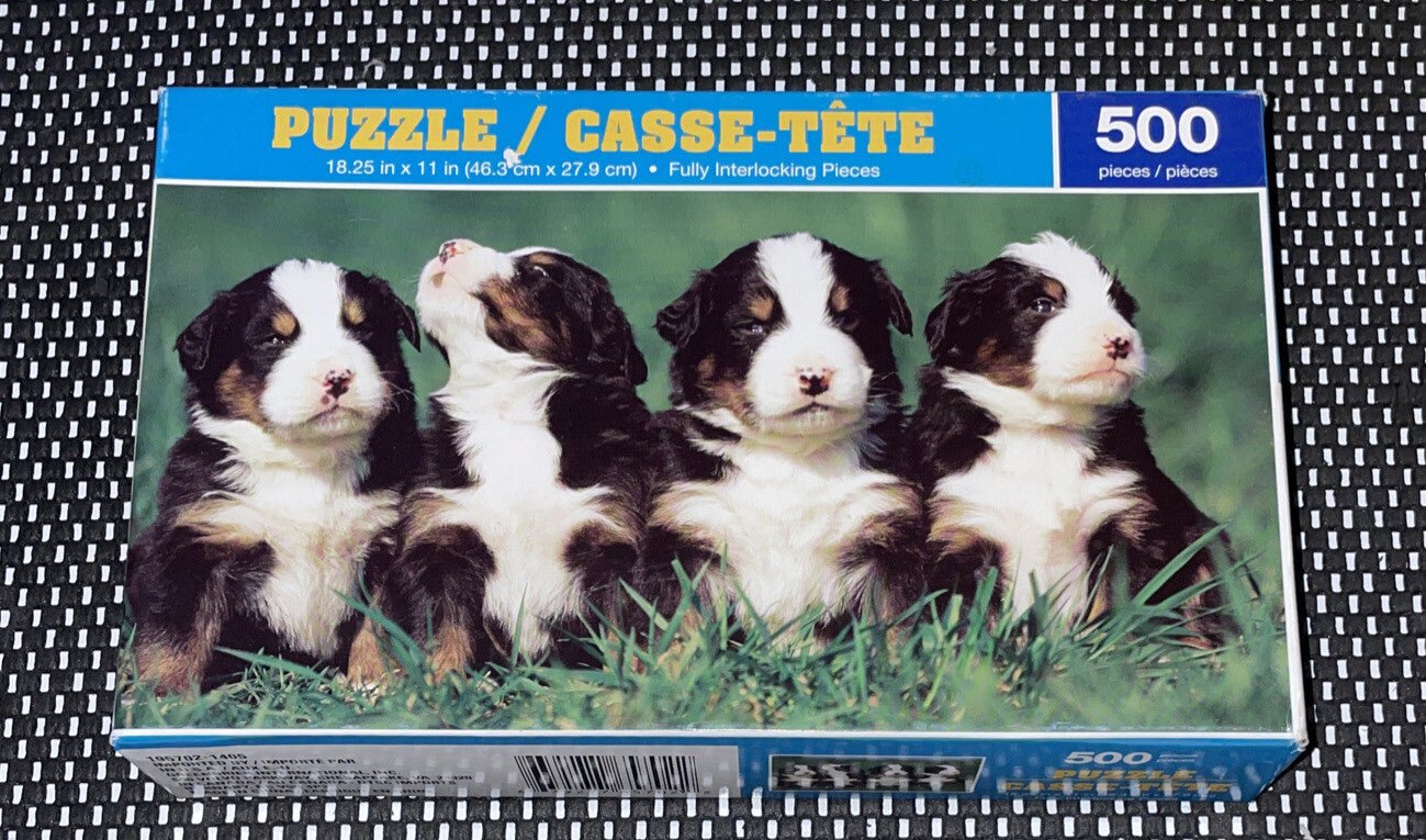 GREENBRIER INTERNATIONAL 500 PIECE PUZZLE puppies NEW IN BOX - Darktower Media