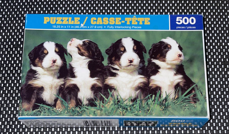 GREENBRIER INTERNATIONAL 500 PIECE PUZZLE puppies NEW IN BOX - Darktower Media