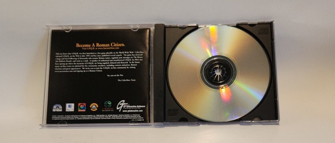 GT Interactive Computer Game SPQR - The Empire's Darkest Hour CD - ROM 1996 Win95 - Darktower Media