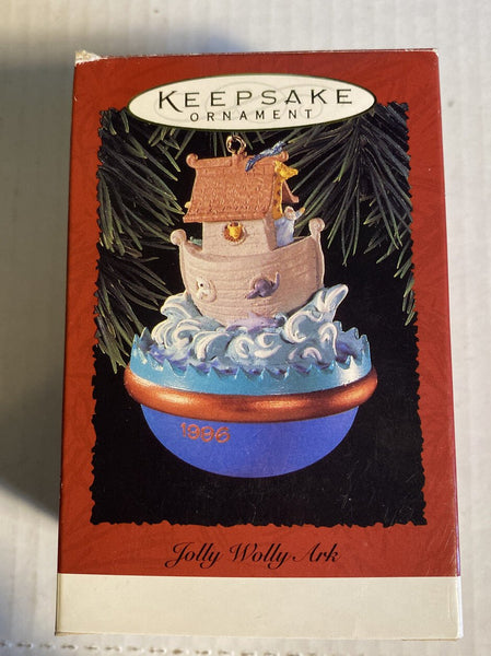 Hallmark Keepsake 1996 Ornament “Jolly Wolly Ark” Noahs Ark QX6221 - Darktower Media