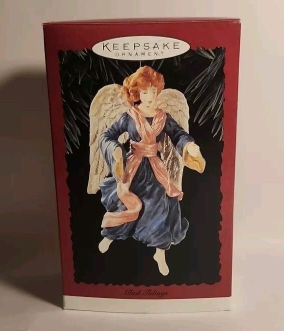 Hallmark Keepsake Ornament Glad Tidings Angel Handcrafted 1996 NIB - Darktower Media