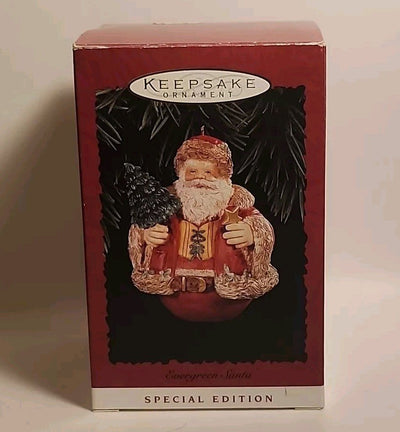 Hallmark Keepsake Ornament Special Edition 1996 Evergreen Santa in box