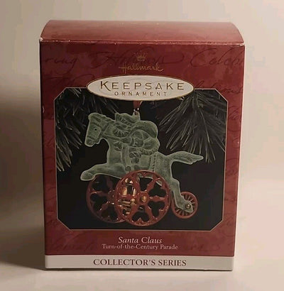 Hallmark Ornament Turn of the Century Parade Santa 1997 Brass Bell Series 3 #T10