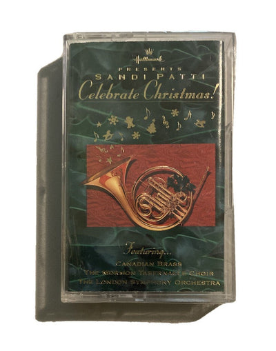 Hallmark Sandi Patti CELEBRATE CHRISTMAS Cassette Canadian Brass Mormon Choir